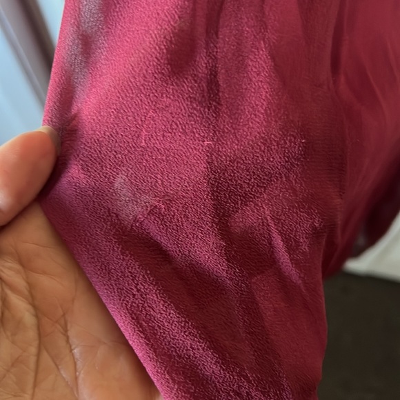 Silk Dress ( maroon color ) - Picture 4 of 6